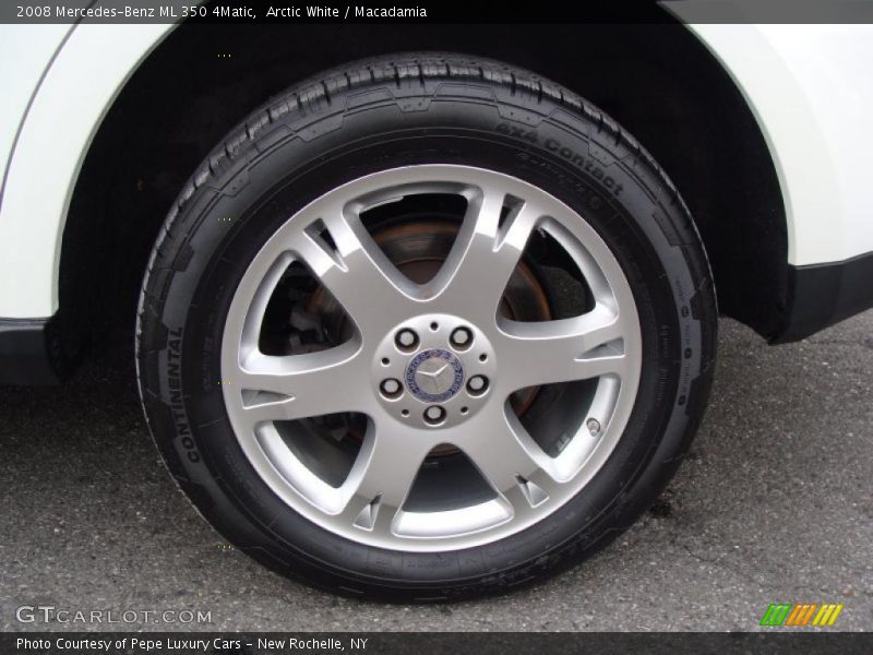 Arctic White / Macadamia 2008 Mercedes-Benz ML 350 4Matic