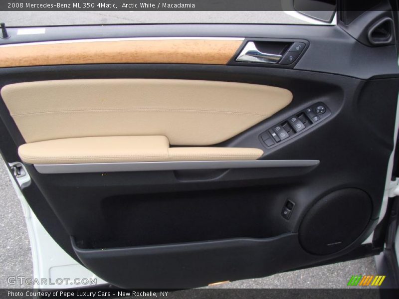 Arctic White / Macadamia 2008 Mercedes-Benz ML 350 4Matic