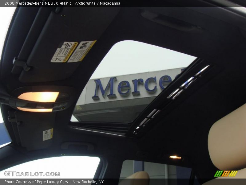 Arctic White / Macadamia 2008 Mercedes-Benz ML 350 4Matic