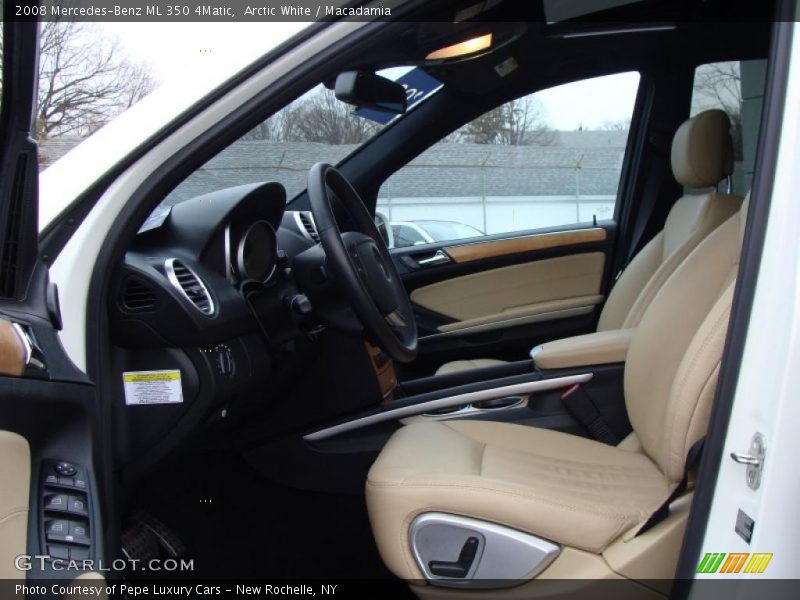 Arctic White / Macadamia 2008 Mercedes-Benz ML 350 4Matic