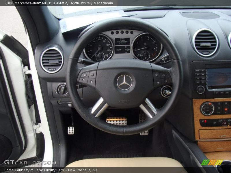 Arctic White / Macadamia 2008 Mercedes-Benz ML 350 4Matic