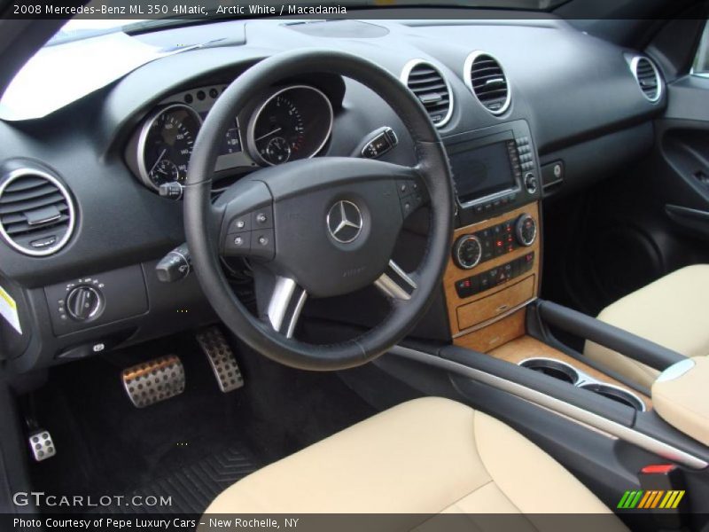 Arctic White / Macadamia 2008 Mercedes-Benz ML 350 4Matic