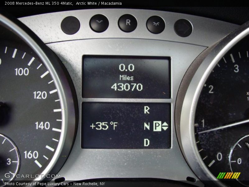 Arctic White / Macadamia 2008 Mercedes-Benz ML 350 4Matic