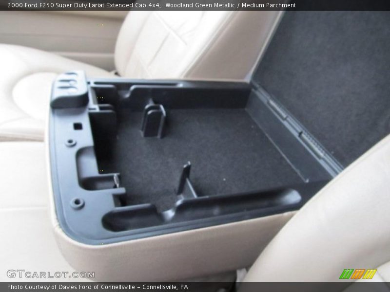 Woodland Green Metallic / Medium Parchment 2000 Ford F250 Super Duty Lariat Extended Cab 4x4