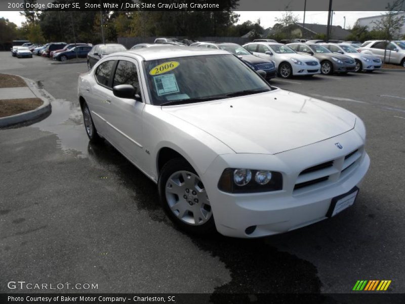Stone White / Dark Slate Gray/Light Graystone 2006 Dodge Charger SE