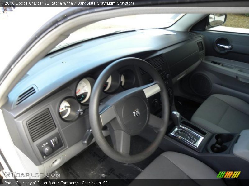 Stone White / Dark Slate Gray/Light Graystone 2006 Dodge Charger SE