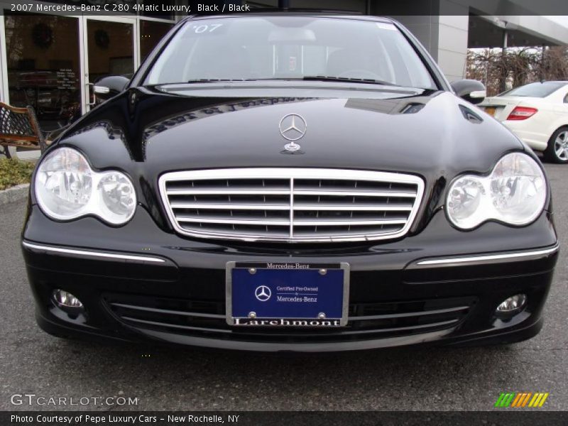 Black / Black 2007 Mercedes-Benz C 280 4Matic Luxury