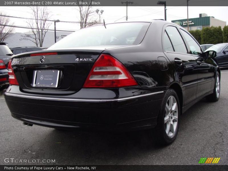 Black / Black 2007 Mercedes-Benz C 280 4Matic Luxury