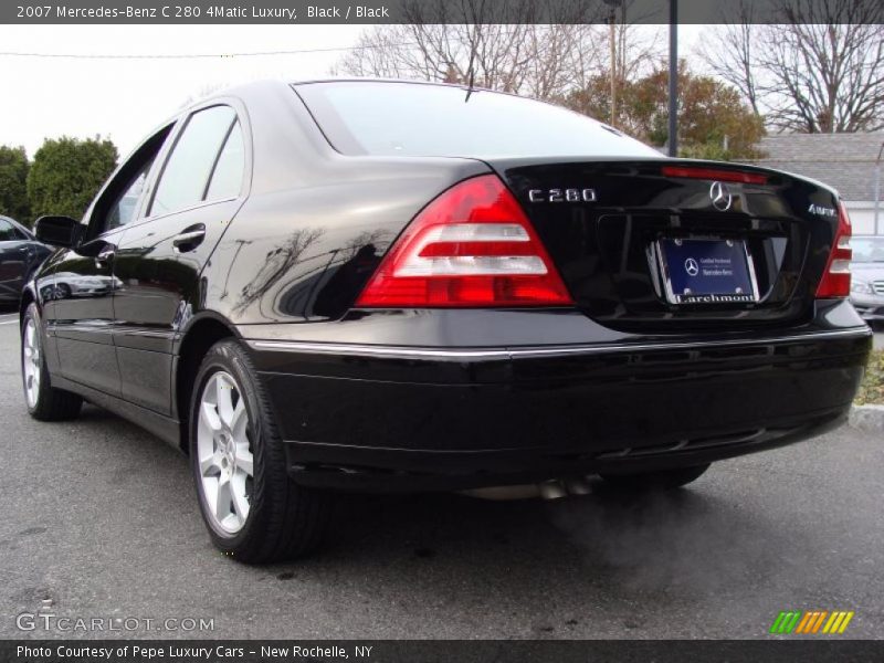 Black / Black 2007 Mercedes-Benz C 280 4Matic Luxury