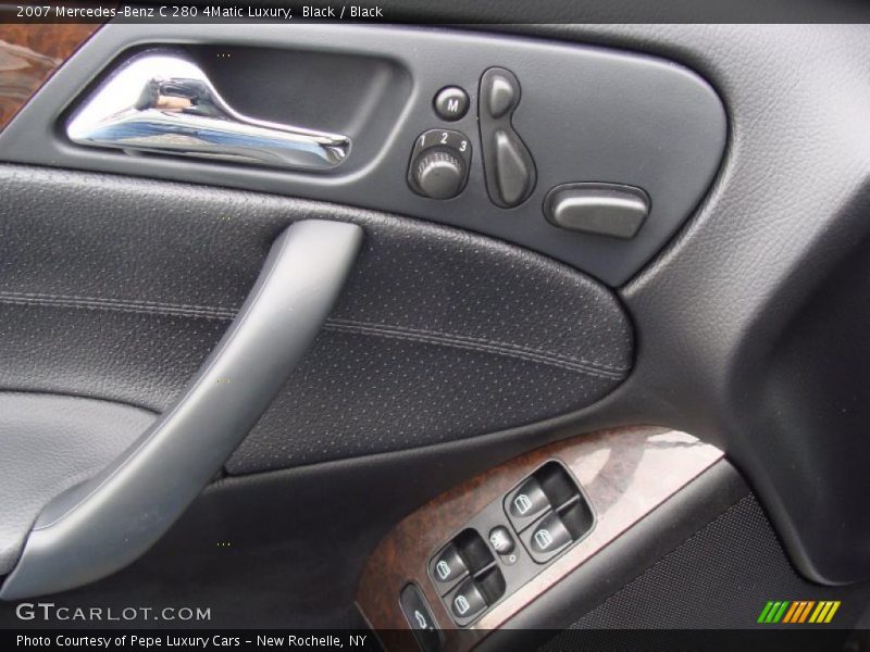 Black / Black 2007 Mercedes-Benz C 280 4Matic Luxury