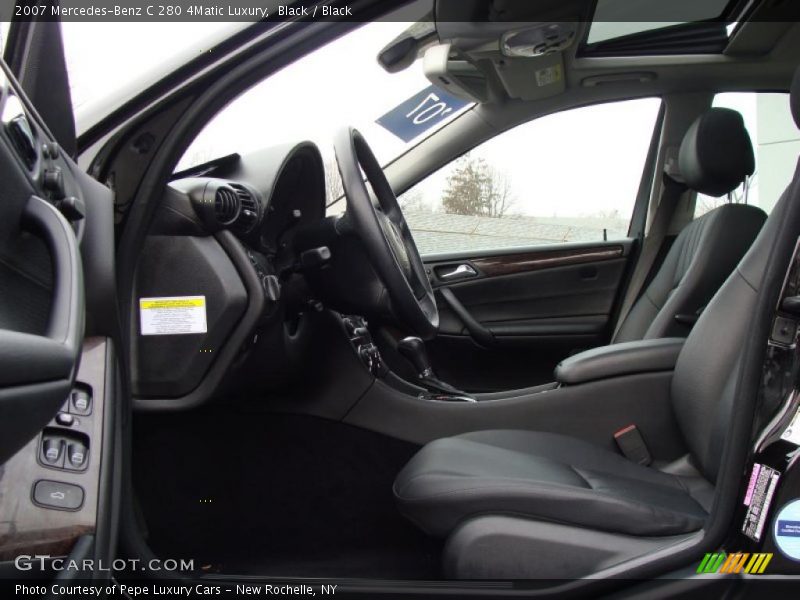 Black / Black 2007 Mercedes-Benz C 280 4Matic Luxury
