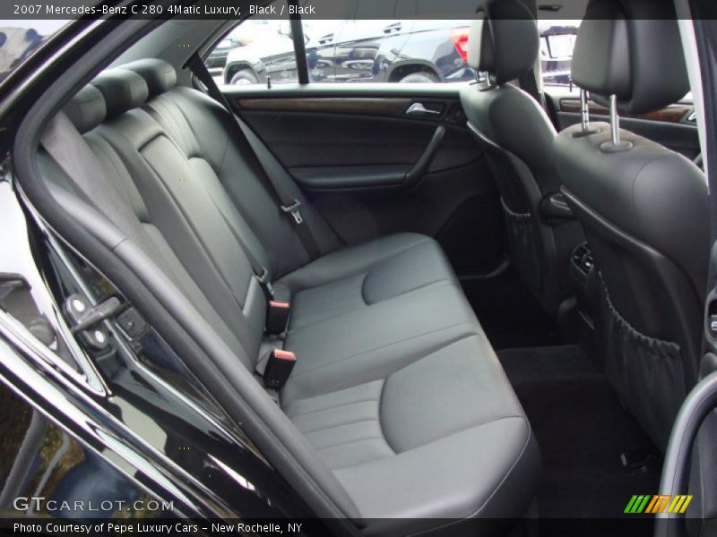 Black / Black 2007 Mercedes-Benz C 280 4Matic Luxury