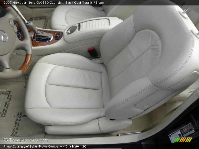 Black Opal Metallic / Stone 2007 Mercedes-Benz CLK 350 Cabriolet