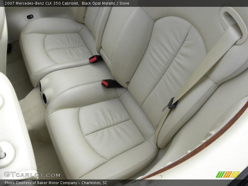 Black Opal Metallic / Stone 2007 Mercedes-Benz CLK 350 Cabriolet