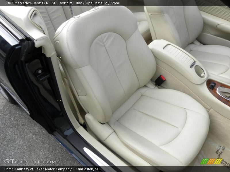 Black Opal Metallic / Stone 2007 Mercedes-Benz CLK 350 Cabriolet