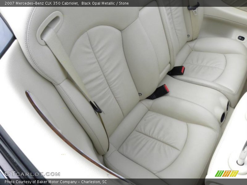 Black Opal Metallic / Stone 2007 Mercedes-Benz CLK 350 Cabriolet