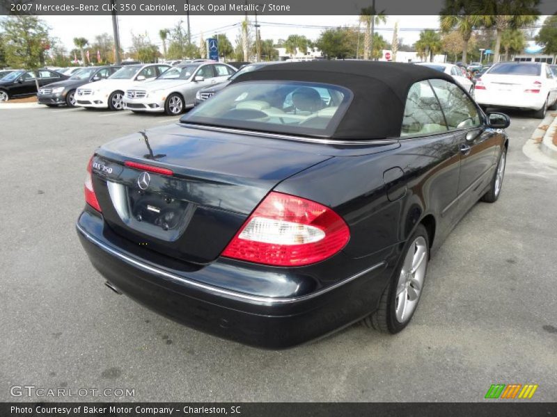 Black Opal Metallic / Stone 2007 Mercedes-Benz CLK 350 Cabriolet