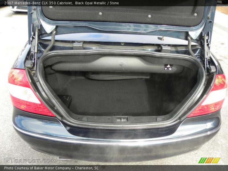 Black Opal Metallic / Stone 2007 Mercedes-Benz CLK 350 Cabriolet