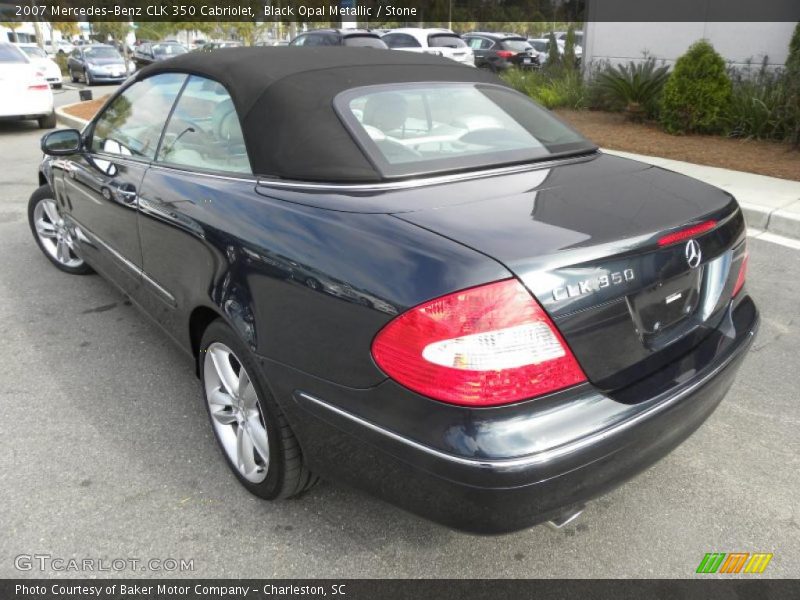 Black Opal Metallic / Stone 2007 Mercedes-Benz CLK 350 Cabriolet