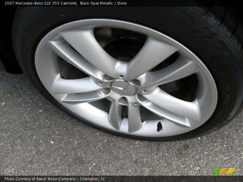 Black Opal Metallic / Stone 2007 Mercedes-Benz CLK 350 Cabriolet