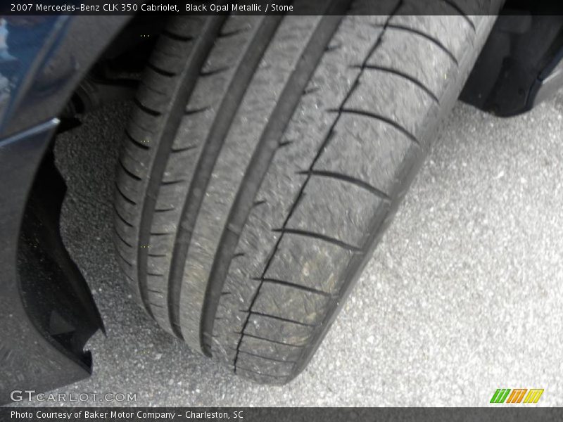 Black Opal Metallic / Stone 2007 Mercedes-Benz CLK 350 Cabriolet