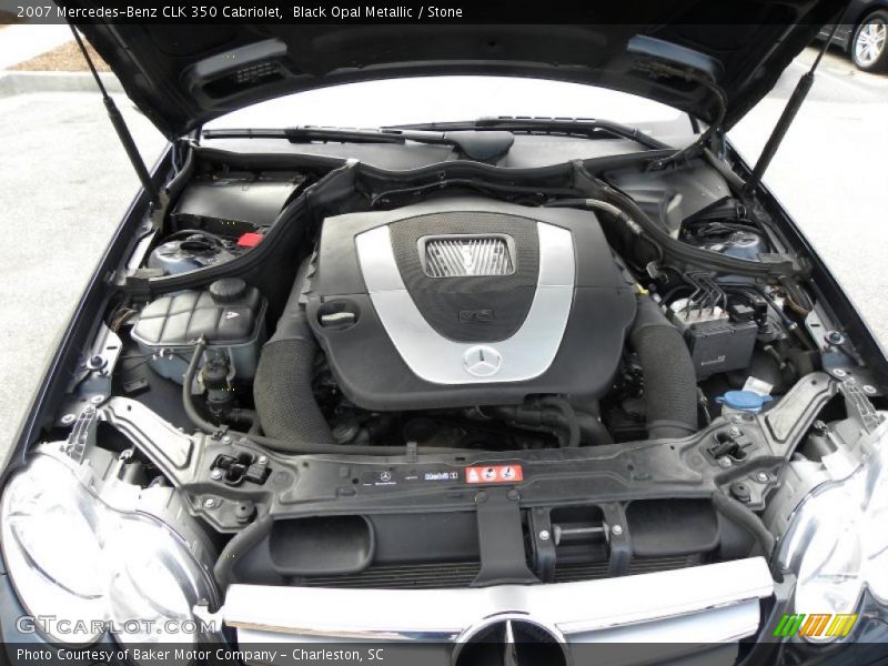 Black Opal Metallic / Stone 2007 Mercedes-Benz CLK 350 Cabriolet