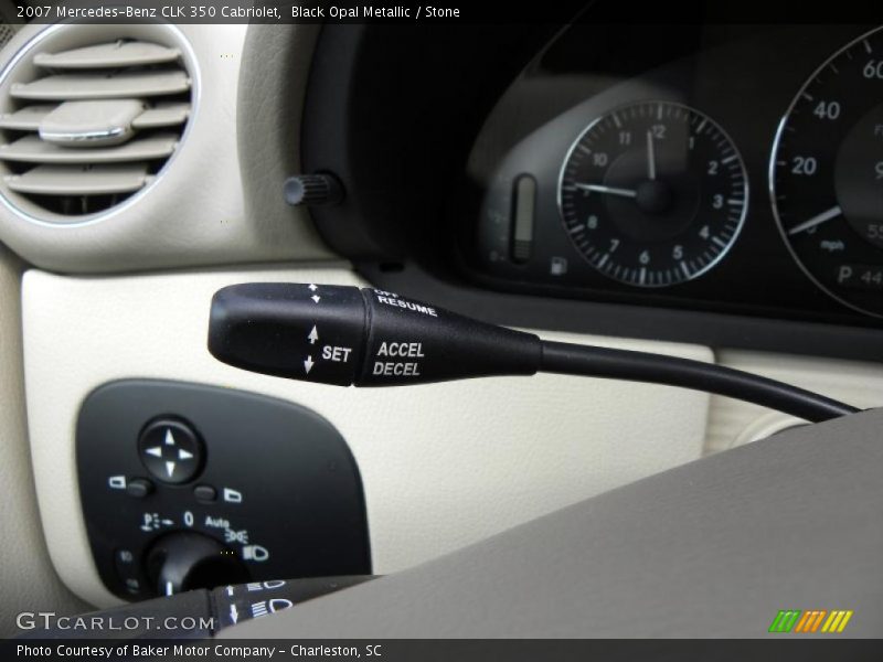 Black Opal Metallic / Stone 2007 Mercedes-Benz CLK 350 Cabriolet