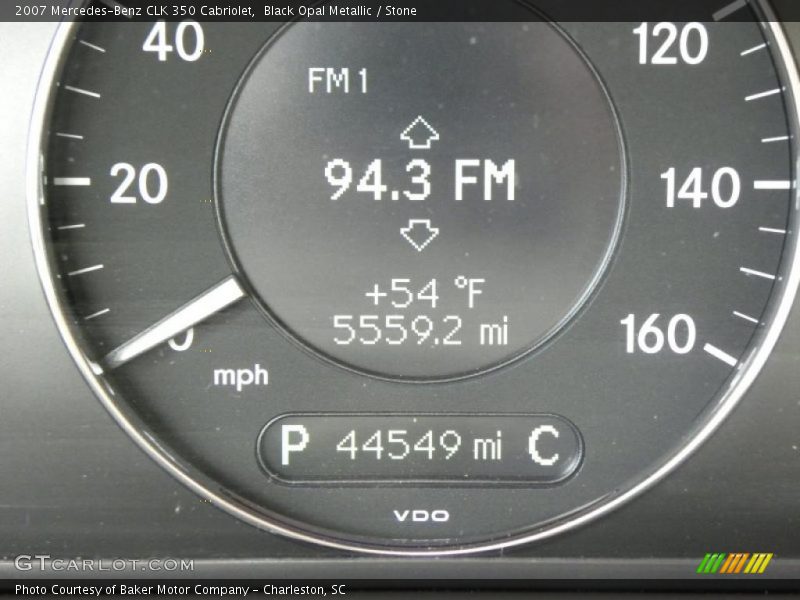 Black Opal Metallic / Stone 2007 Mercedes-Benz CLK 350 Cabriolet
