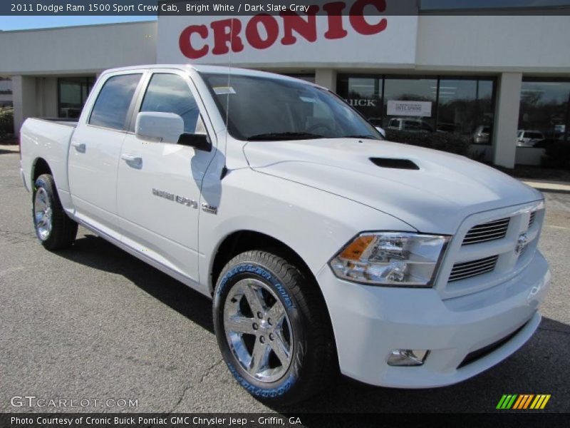 Bright White / Dark Slate Gray 2011 Dodge Ram 1500 Sport Crew Cab