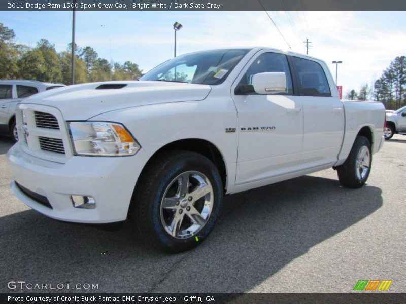Bright White / Dark Slate Gray 2011 Dodge Ram 1500 Sport Crew Cab