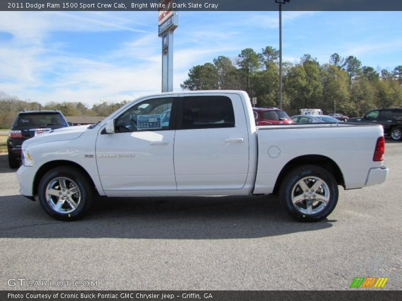 Bright White / Dark Slate Gray 2011 Dodge Ram 1500 Sport Crew Cab