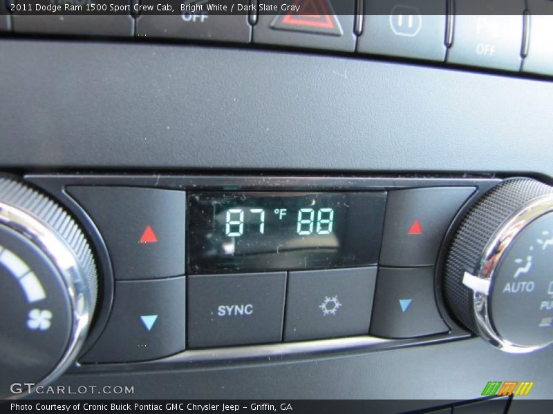 Bright White / Dark Slate Gray 2011 Dodge Ram 1500 Sport Crew Cab