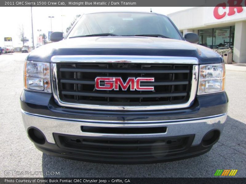 Midnight Blue Metallic / Dark Titanium 2011 GMC Sierra 1500 Crew Cab