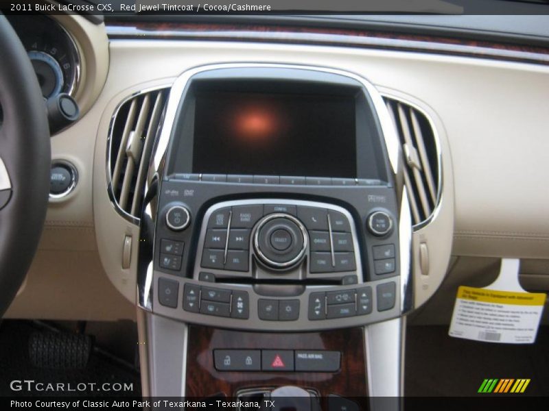 Controls of 2011 LaCrosse CXS