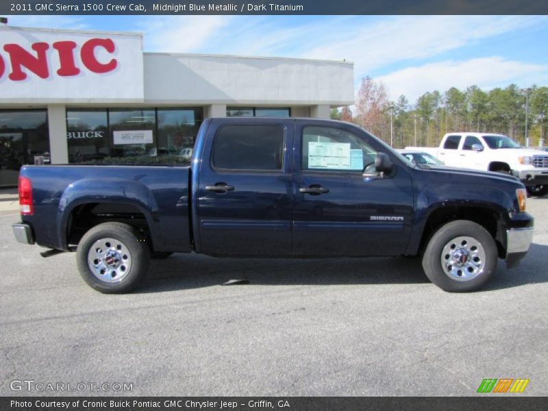 Midnight Blue Metallic / Dark Titanium 2011 GMC Sierra 1500 Crew Cab