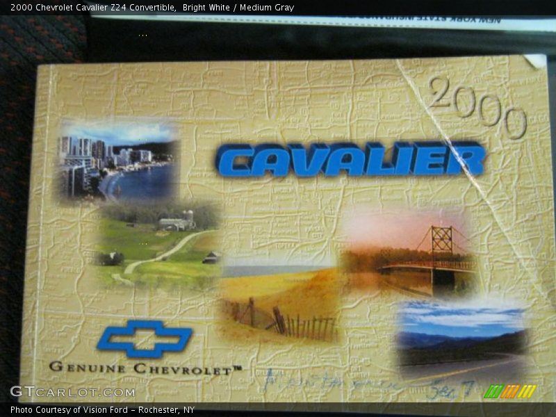 Bright White / Medium Gray 2000 Chevrolet Cavalier Z24 Convertible