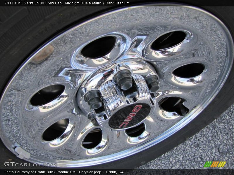 Midnight Blue Metallic / Dark Titanium 2011 GMC Sierra 1500 Crew Cab