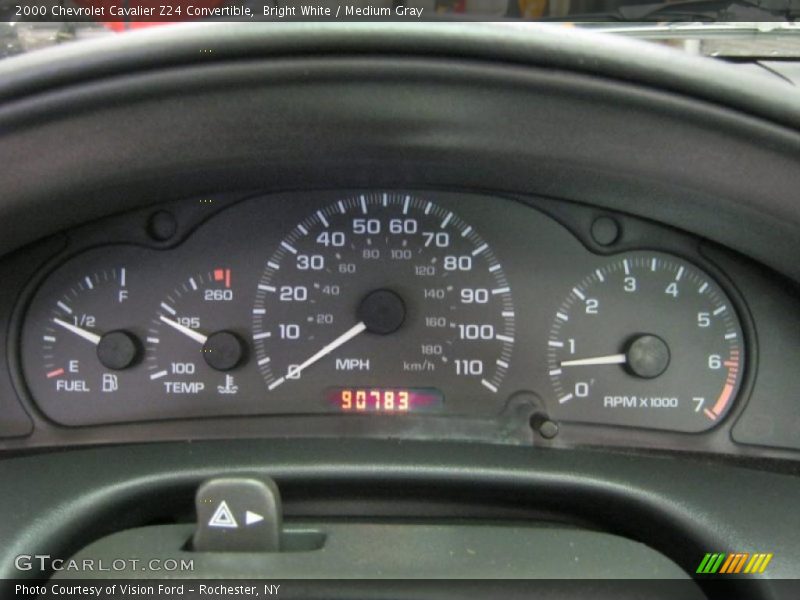  2000 Cavalier Z24 Convertible Z24 Convertible Gauges