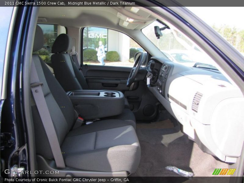Midnight Blue Metallic / Dark Titanium 2011 GMC Sierra 1500 Crew Cab