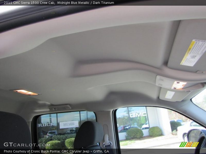 Midnight Blue Metallic / Dark Titanium 2011 GMC Sierra 1500 Crew Cab