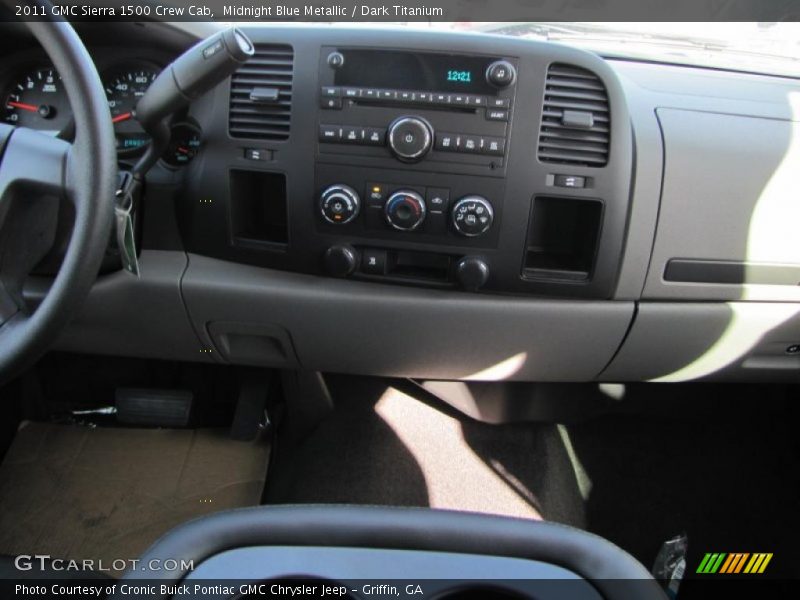 Midnight Blue Metallic / Dark Titanium 2011 GMC Sierra 1500 Crew Cab