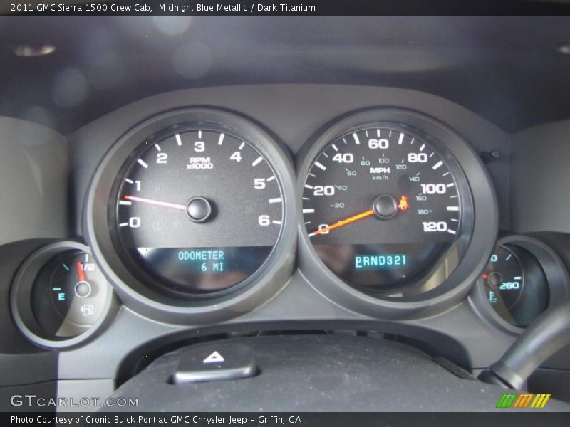  2011 Sierra 1500 Crew Cab Crew Cab Gauges