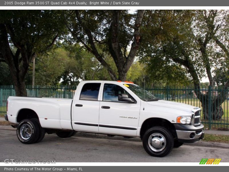 Bright White / Dark Slate Gray 2005 Dodge Ram 3500 ST Quad Cab 4x4 Dually