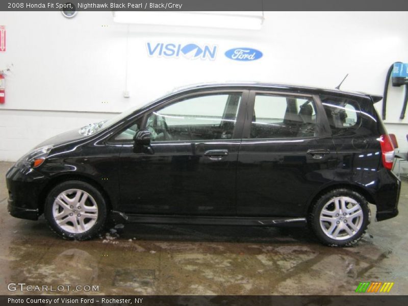 Nighthawk Black Pearl / Black/Grey 2008 Honda Fit Sport