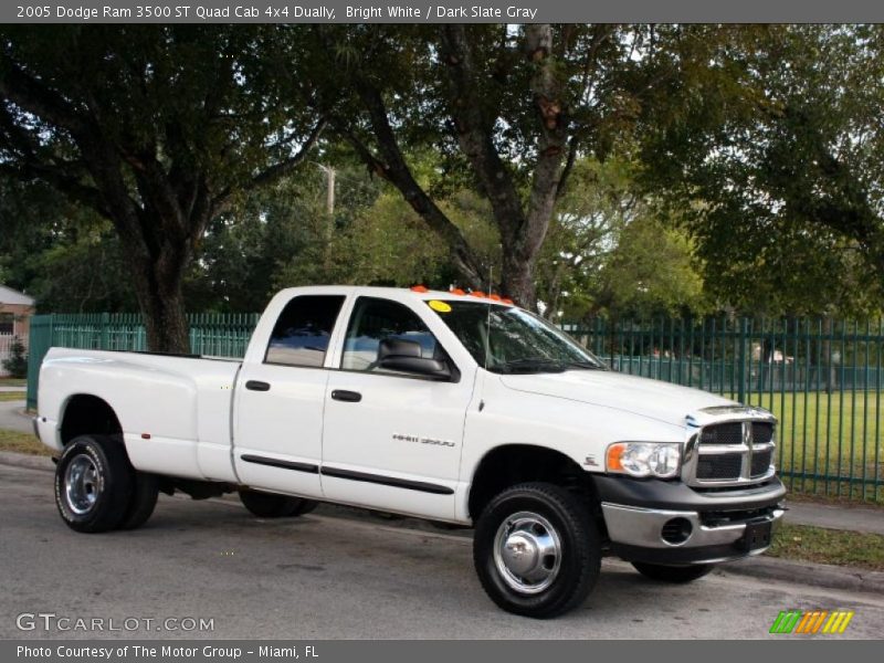 Bright White / Dark Slate Gray 2005 Dodge Ram 3500 ST Quad Cab 4x4 Dually