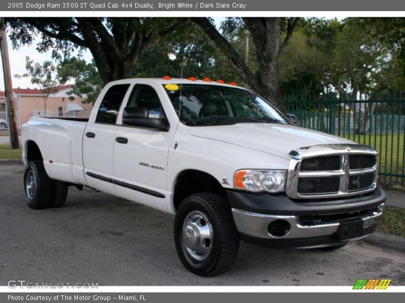 Bright White / Dark Slate Gray 2005 Dodge Ram 3500 ST Quad Cab 4x4 Dually