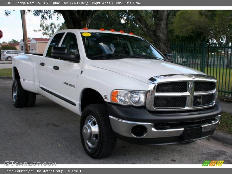 Bright White / Dark Slate Gray 2005 Dodge Ram 3500 ST Quad Cab 4x4 Dually