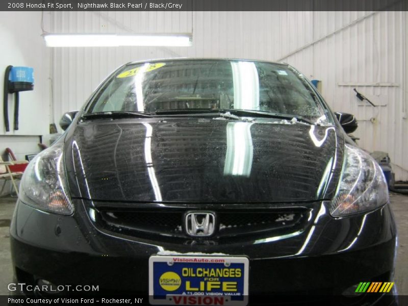 Nighthawk Black Pearl / Black/Grey 2008 Honda Fit Sport