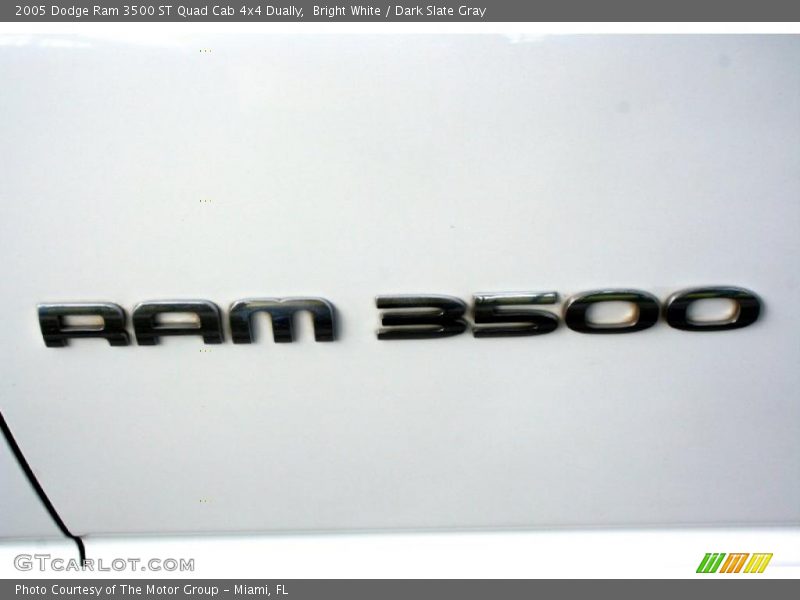 Bright White / Dark Slate Gray 2005 Dodge Ram 3500 ST Quad Cab 4x4 Dually