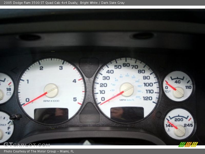 Bright White / Dark Slate Gray 2005 Dodge Ram 3500 ST Quad Cab 4x4 Dually